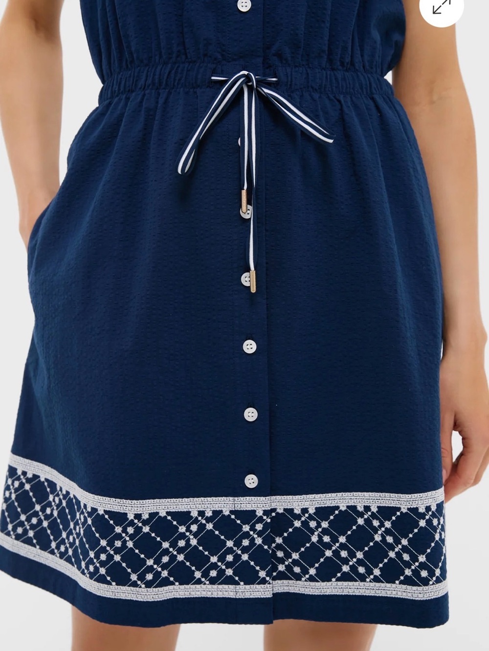 Tuckernuck embroidered seersucker Alcott sport dress - Picture 3 of 6